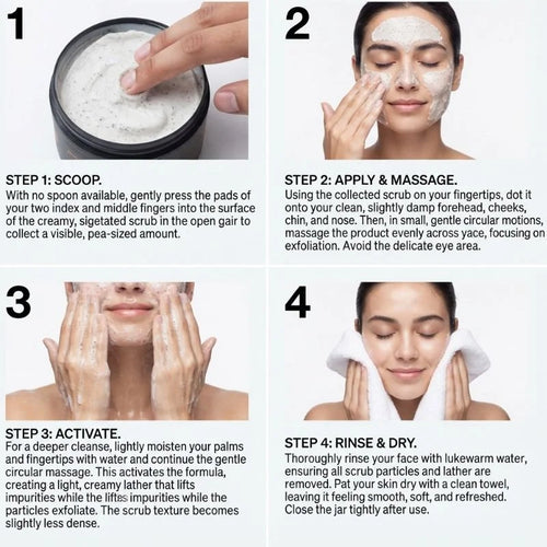 3S Lulur Black With Niacinamide Body Scrub - 150g